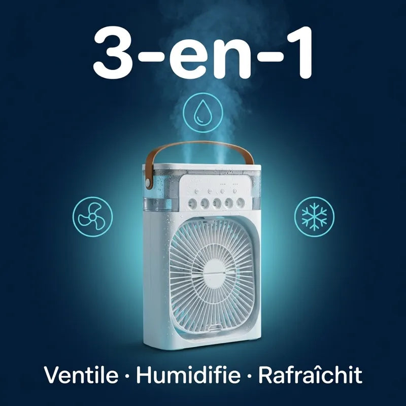 Le Brisenuit diffuse de l'air frais et une brume fine près du lit en mode nuit