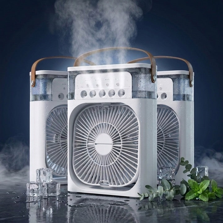 Les 3 fonctions du Brisenuit : ventilateur, brume et veilleuse
